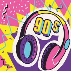 90s music headphones