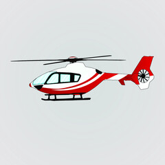 Obraz na płótnie Canvas Helicopter Vector 