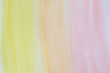 hand painted pastel yellow, pink and orange aquarelle background
