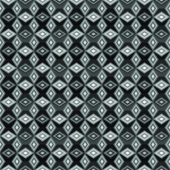 Dark black pixel mosaic abstract seamless geometric grid background texture