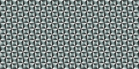 Dark black pixel mosaic abstract seamless geometric grid background texture