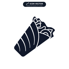 kebab icon symbol template for graphic and web design collection logo vector illustration