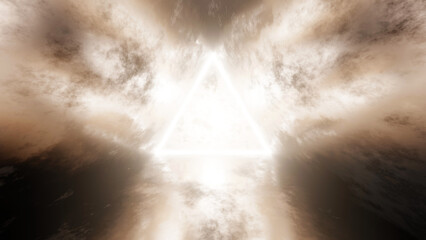 3d Rendering. Soft colored abstract futuristic background