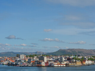 Naklejka na ściany i meble Stavanger und der Lysefjord in Norwegen