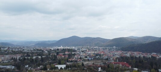 Fototapeta premium view of the city of the city