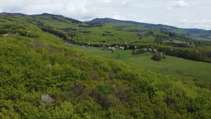 Naklejka premium landscape with mountains