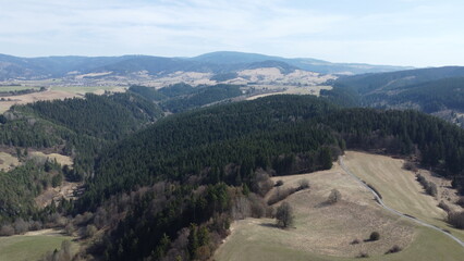 Fototapeta premium view from the top of the mountain