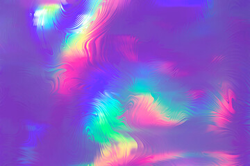 Abstract holographic background, modern vivid rainbow wallpaper - obrazy, fototapety, plakaty