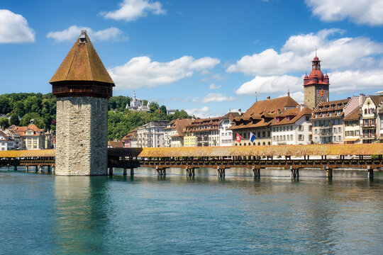 Old town of Lucerne city, Switzerland