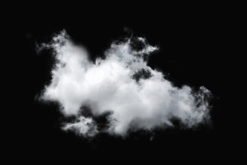 Beautiful Cloud In Black Background. cloud isolated
