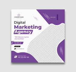 Corporate Digital marketing social media and Instagram post template