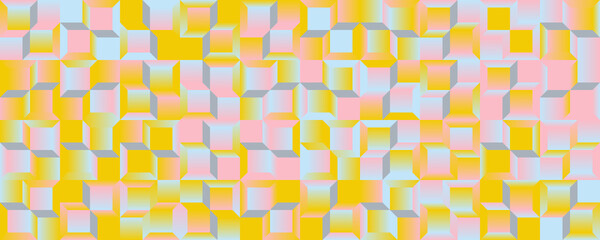 Seamless Pattern Vector Graphics Design Made With Abstract Geometric Shapes And Forms