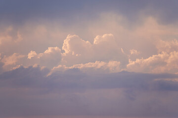 Early summer in Biarritz, France. Beach, Surfing holidays. Lighthouse, clouds, Ocean, Biscay