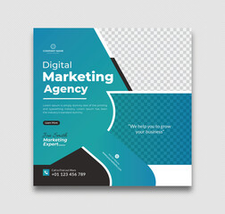 Corporate Digital marketing social media and Instagram post template