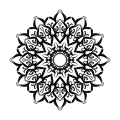 Circular pattern mandala art decoration elements