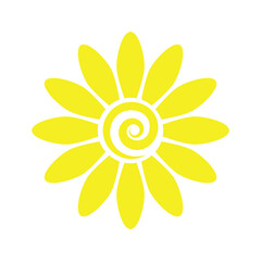 Chamomile. Flower. Isolated graphic element. Vector graphics