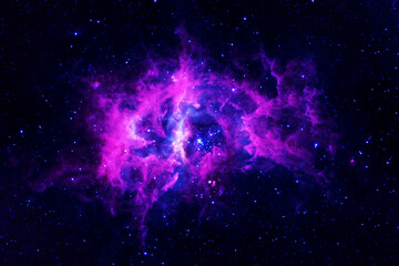 Beautiful, bright, distant space nebula. Elements of this image furnished by NASA