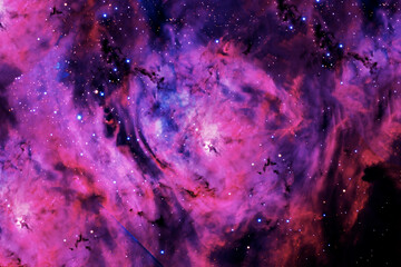 Beautiful, bright, distant space nebula. Elements of this image furnished by NASA