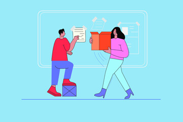 People Charec on a Working Day.