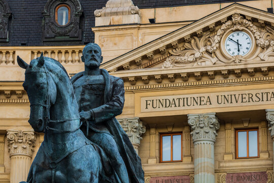The National Library located on Calea Victoriei in Bucharest