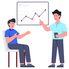 Premium download illustration of business presentation