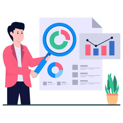 Premium download illustration of business presentation