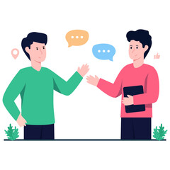 Fototapeta premium Trendy vector design of communication