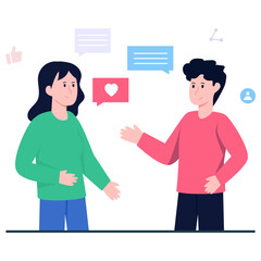 Fototapeta premium Trendy vector design of communication