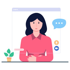 Trendy vector design of communication