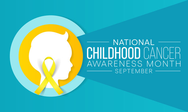 Childhood Cancer awareness month (CCAM) is observed every year in September to recognize the children and families affected by cancers. Vector illustration