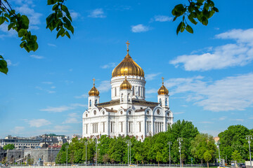 Fototapeta na wymiar Cathedral of Christ the Saviour in Moscow city, Russia