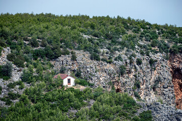 Fototapeta na wymiar house in the mountains, greece, grekland, europa