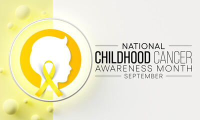 Childhood Cancer awareness month (CCAM) is observed every year in September to recognize the children and families affected by cancers. 3D Rendering