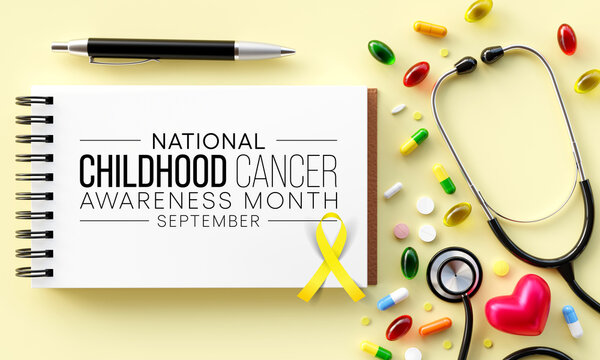 Childhood Cancer awareness month (CCAM) is observed every year in September to recognize the children and families affected by cancers. 3D Rendering