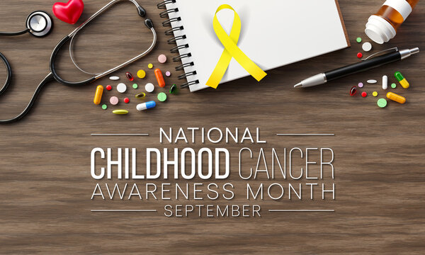 Childhood Cancer awareness month (CCAM) is observed every year in September to recognize the children and families affected by cancers. 3D Rendering