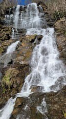 waterfall in the mountains