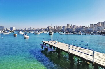 Fototapeta premium Morning view at Alexandria coast Egypt