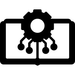 book education glyph icon