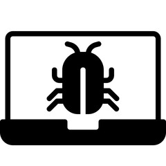 malware glyph icon