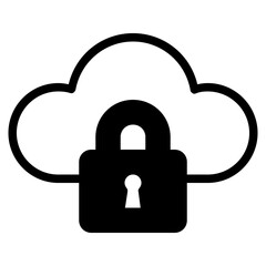 web cloud glyph icon