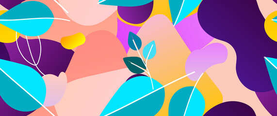 Bold Pattern Tropical Leaf Jungle Modern Motif