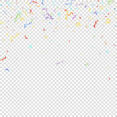 Color serpentine carnival red spiral ribbon curly