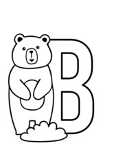 abc alphabet illustration with animals 