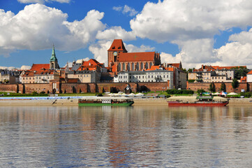 Naklejka na ściany i meble Toruń beautiful Polish old city