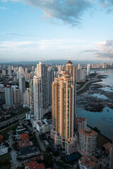 Vista aérea en la ciudad de Panamá