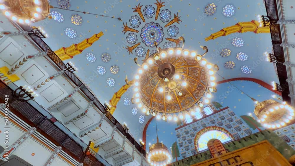 Canvas Prints The spinning vault of Kazinczy Street Synagogue, Budapest, Hungary