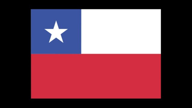 Chile flag animation