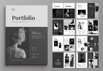 Black Portfolio Layout