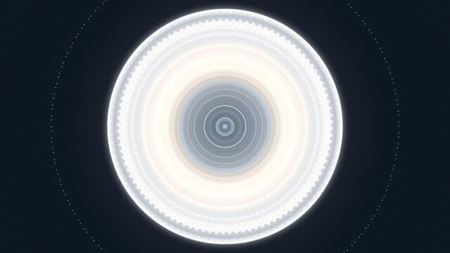 Hyperjump through time travel machine. Motion. Time and space corridor, concept of sci fi and futuristic technologies.