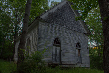 Fototapeta na wymiar church in the woods
